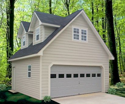 two-story garage with apartment
