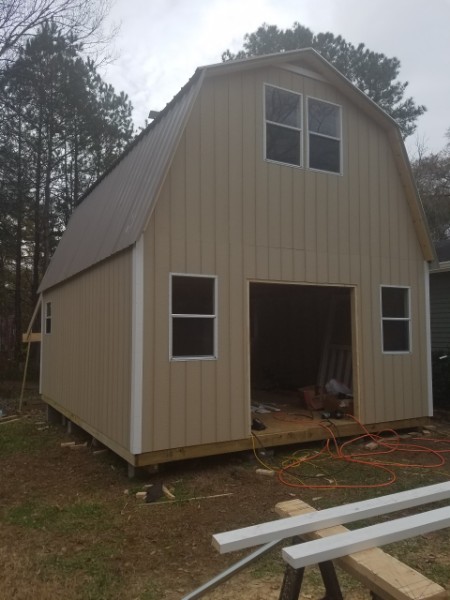 Two Story Lofted Storage Shed